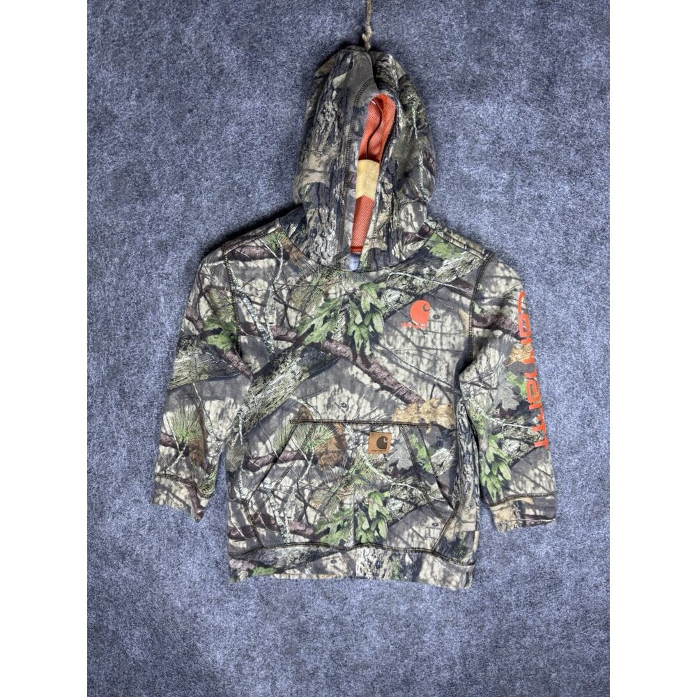 Carhartt Boy's Youth Real Tree Camo Pullover Hoodie Sweatshirt Size 7 Small